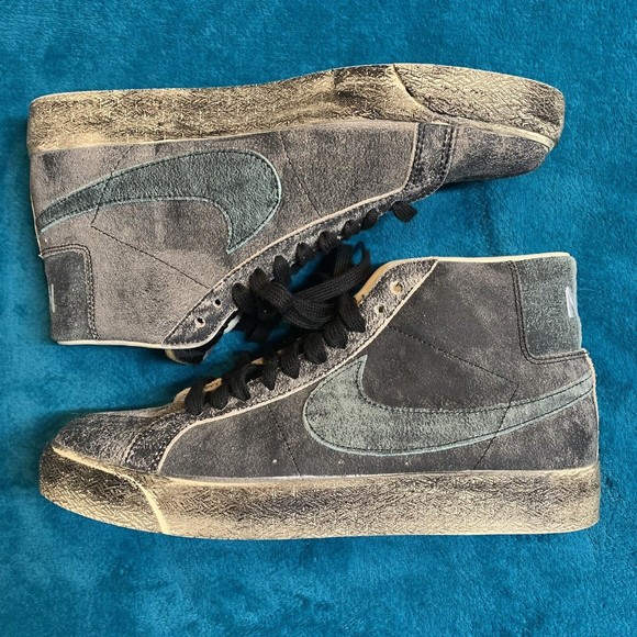 Nike SB Zoom Blazer Mid PRM Black Light Dew DA1839-001 Men's size 10 - Picture 3 of 11